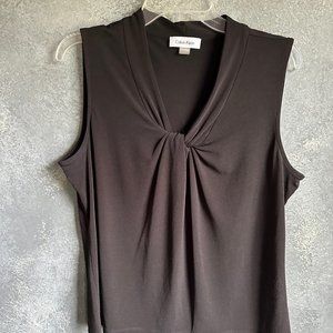 Calvin Klein Black Sleeveless Top, sz. L